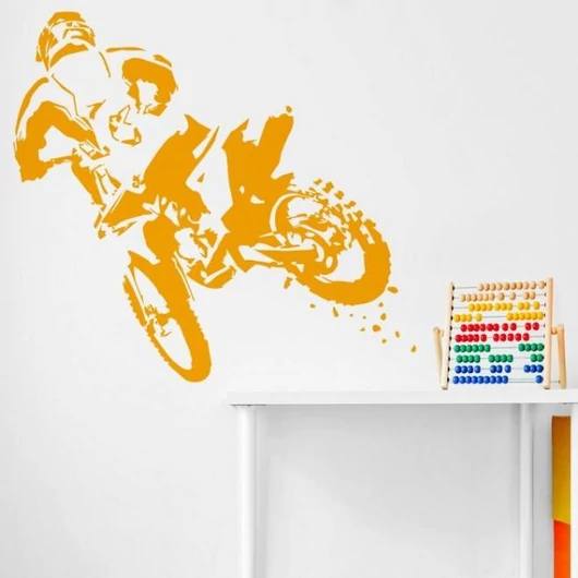 Fali matrica, cross motor motívummal