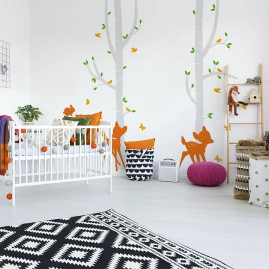 Erdő motívumú, matrica készlet