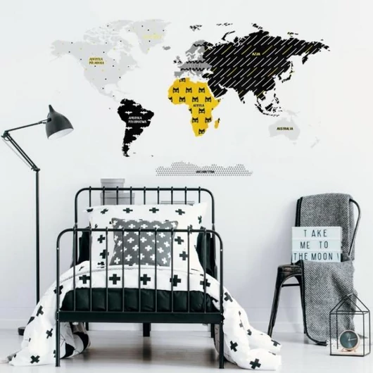 Matt falmatrica - világtérkép