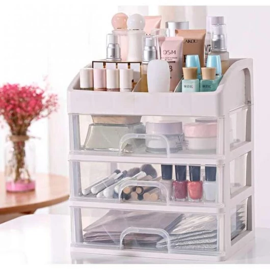 Kozmetikai rendszerező fiókokkal