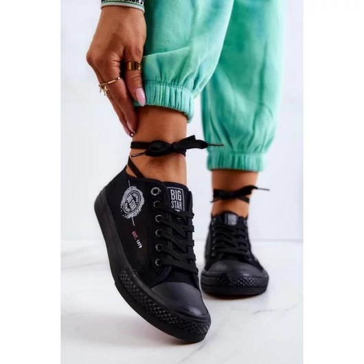 Női, Big Star tornacipő, fekete színben