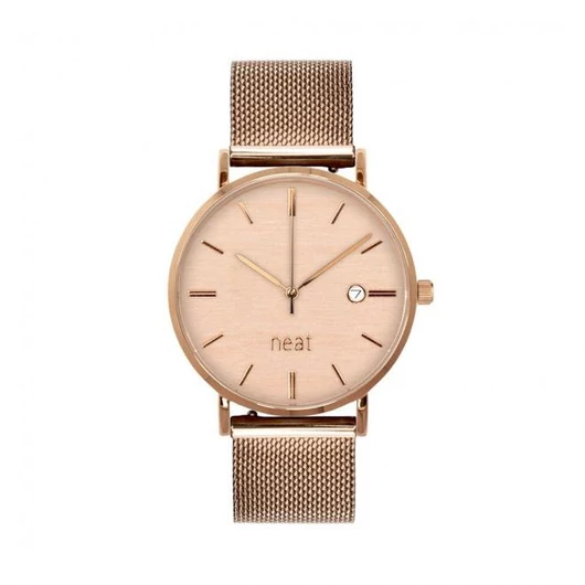 Arany-bézs színű, divatos karóra, fém szíjjal hölgyeknek