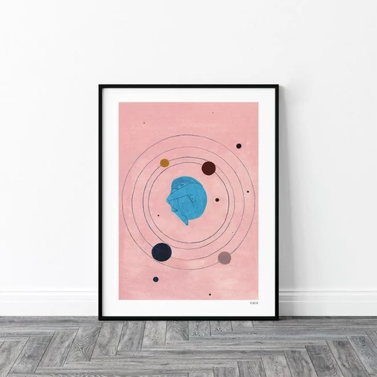 Absztrakt, fali plakát