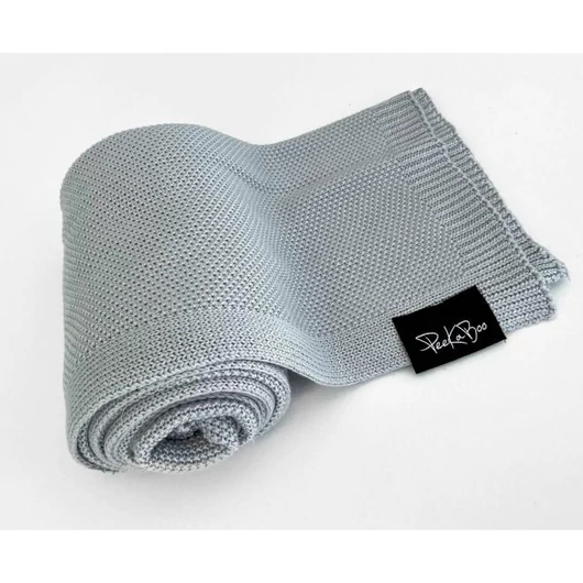 Szürke bambusz takaró, babáknak