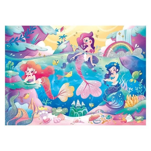 Víz alatt 104 db-os csillogó puzzle - Clementoni