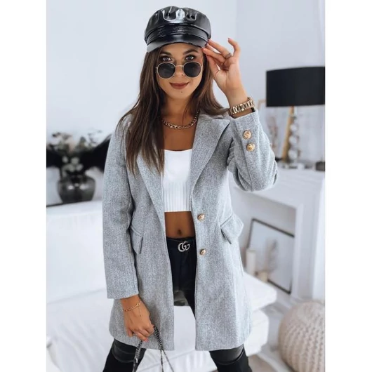 Világos szürke női kabát őszre