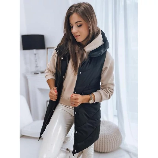 Steppelt női fekete mellény