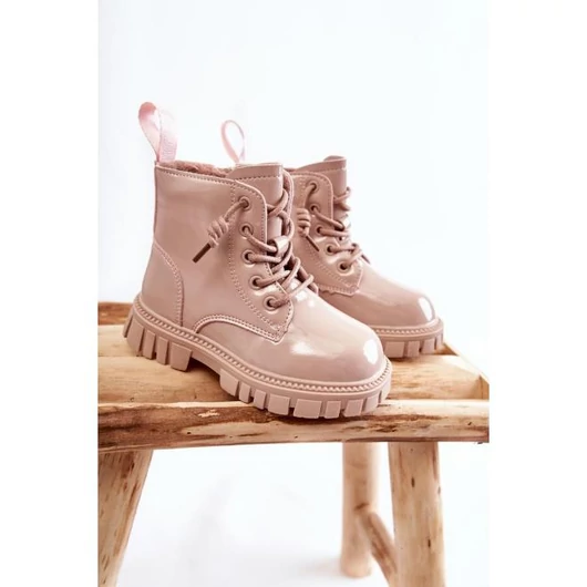 Bézs színű, lány csizma