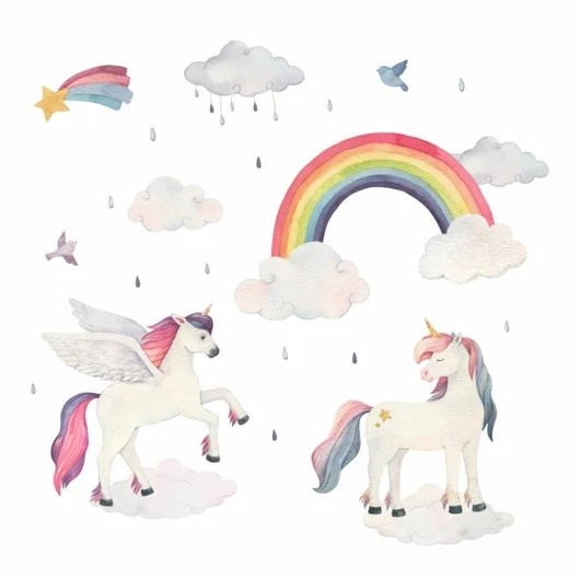 Matrica készlet - egyszarvú és pegazus