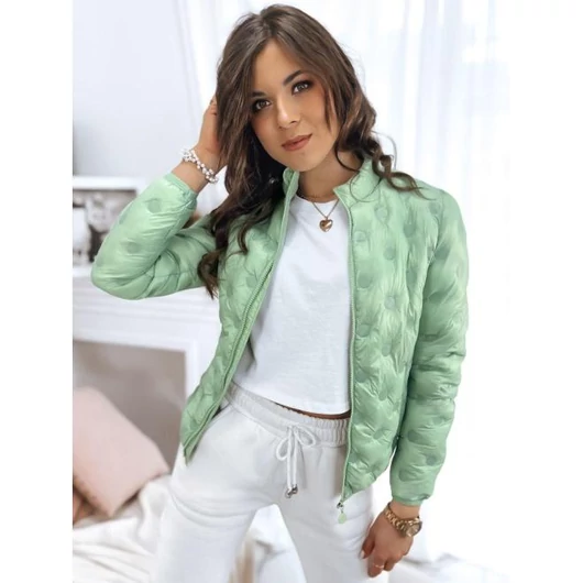 Steppelt, zöld tavaszi kabát