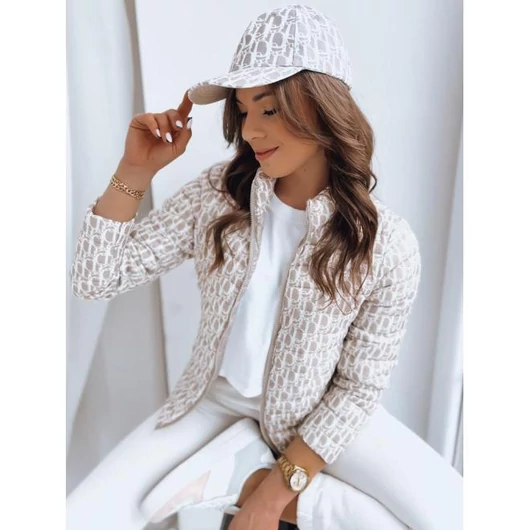 Tavaszi bézs kabát, sültös sapkával