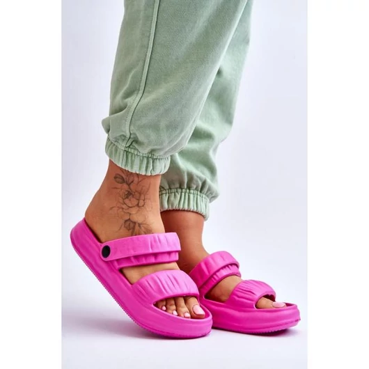 Fukszia, pántos papucsok - hölgyeknek