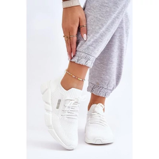 Fehér, légáteresztő, Big Star tornacipő - hölgyeknek