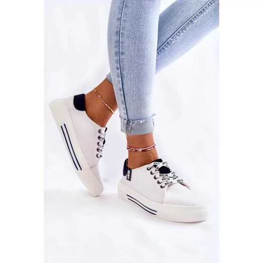 Big Star, női, boka tornacipő, fehér színben