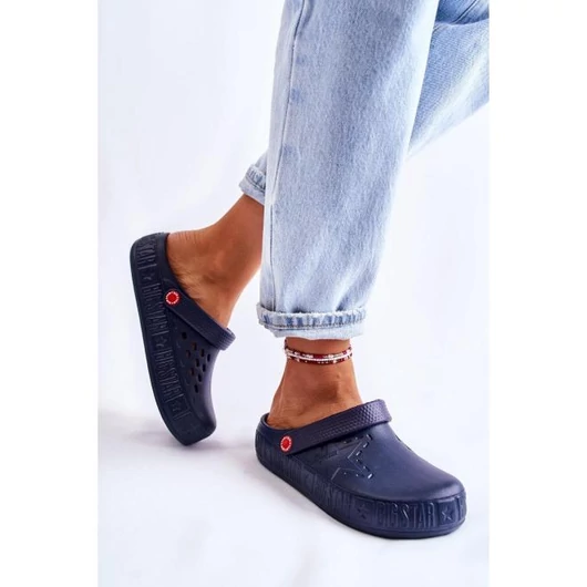 Női, sötétkék crocs, Big Star