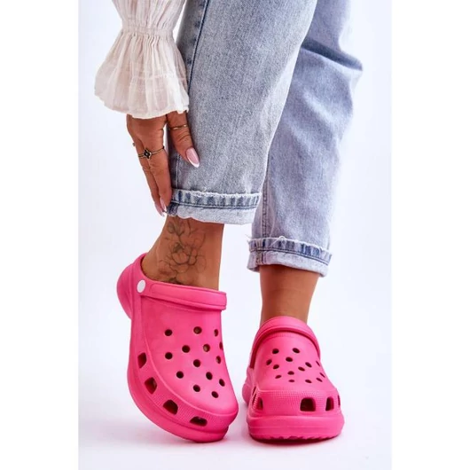 Fukszia színű, női crocs