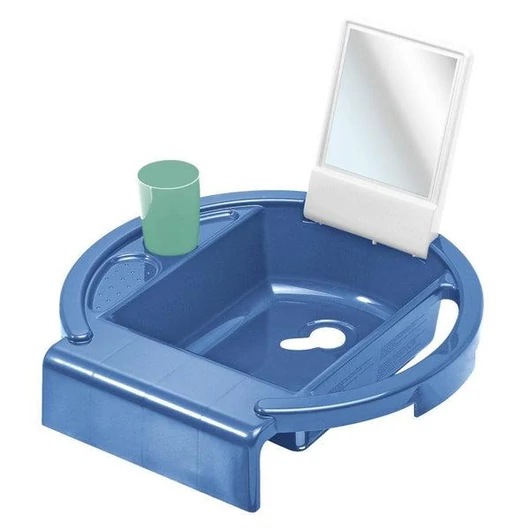 Rotho Babydesign gyermekmosdó - Kiddy's Wash - kék-fehér-svéd zöld