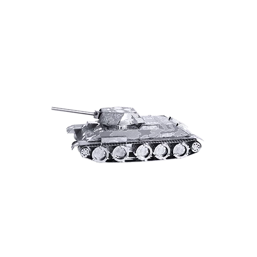 Metal Earth T-34 Tank - lézervágott acél makettező szett