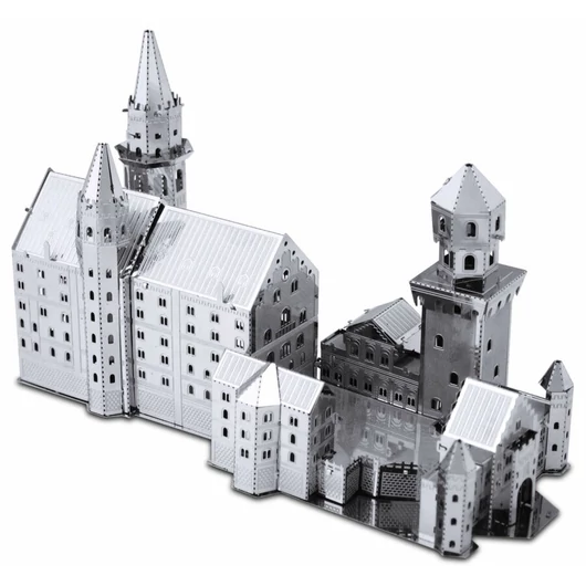 Metal Earth Neuschwanstein kastélya - lézervágott acél makettező szett