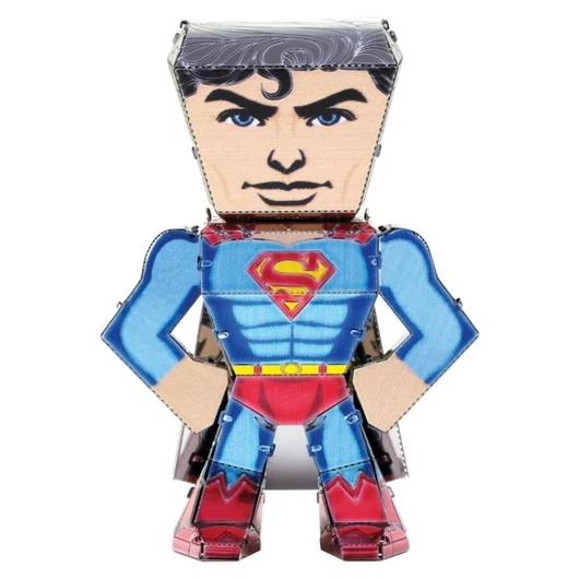 Metal Earth DC Igazság Ligája - Superman mini modell - lézervágott acél makettező szett