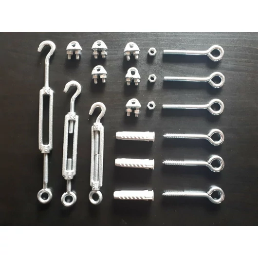 Profi Napvitorla kit szerelési egységcsomag háromszögletű napvitorlákhoz