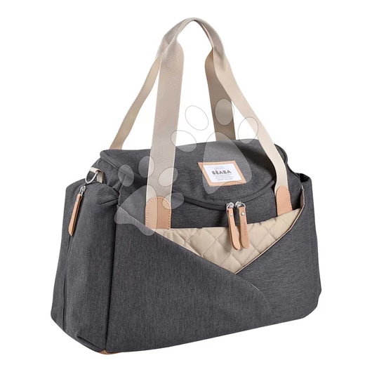 Prebaľovacia taška ku kočíku Sydney II Changing Bag Dark Heather Grey Beaba s prebaľovacou podložkou sivá BE940327