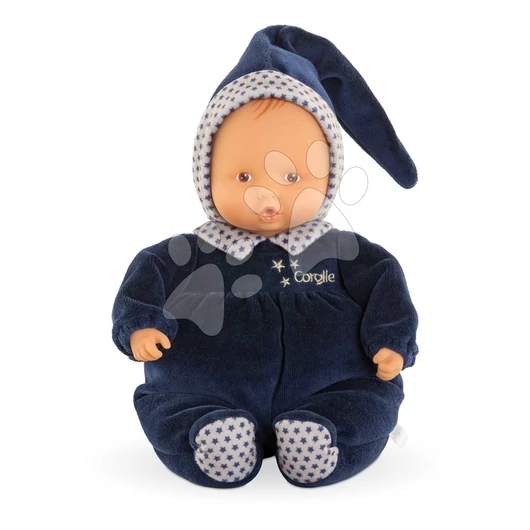 Játékbaba Babipouce Navy Blue Starry Dreams Mon Doudou Corolle barna szempár és csücsőrítő ajkak 28 cm 0 hó-tól CO020150