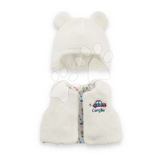 Mellény és sapka játékbabára Winter Set A Weekend in Paris Mon Premier Poupon Corolle 30 cm babának 18 hó-tól CO111080