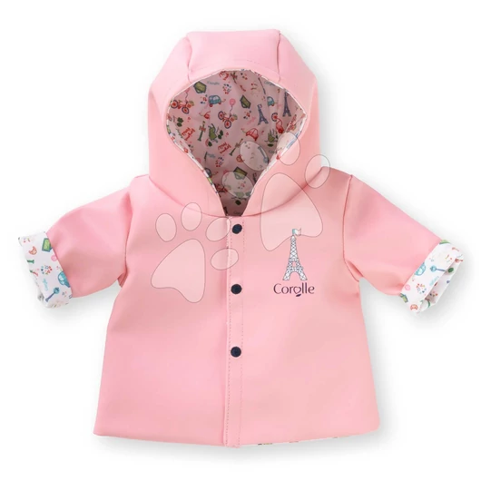 Esőkabát játékbabára Reversible Rain Coat A Weekend in Paris Mon Grand Poupon Corolle 36 cm babának 24 hó-tól CO141730