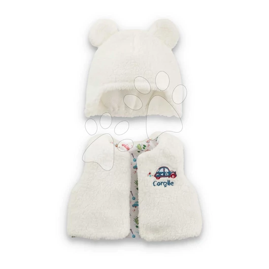 Mellény és sapka játékbabára Winter Set A Weekend in Paris Mon Grand Poupon Corolle 36 cm babának 24 hó-tól CO141740