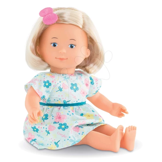 Játékbaba virágos Jasmine Florolle Ma Premiere Poupee Corolle kék szemekkel 32 cm szöszi 18 hó-tól