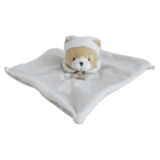 Plüss mackó dédelgetésre Doudou 202 L'Original Doudou et Compagnie szürke 25 cm ajándékcsomagolásban 0 hó-tól DC2928