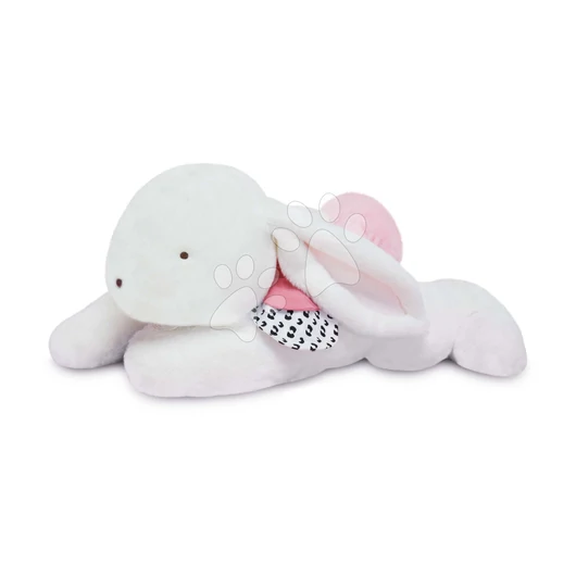 Plüss nyuszi Happy Blush Doudou et Compagnie fehér-rózsaszín 65 cm 0 hó-tól DC3853
