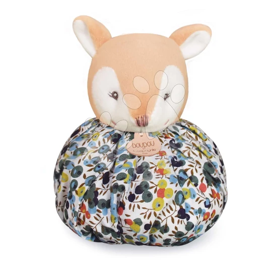 Plyšový jelenček na maznanie Doudou Boule 3v1 Doudou et Compagnie so vzorom 25 cm od 0 mes DC3930