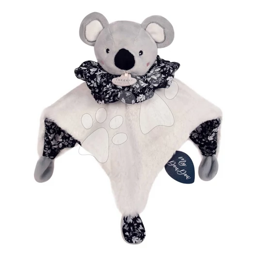 Plyšová koala na maznanie Doudou Boule 3v1 Doudou et Compagnie sivá 25 cm od 0 mes DC3934