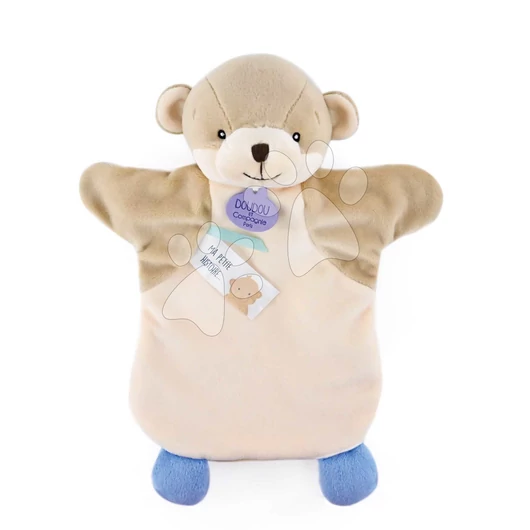 Plyšová vydra na bábkové divadlo Otter Green Hand Puppet Doudou et Compagnie hnedá 25 cm od 0 mes DC4014