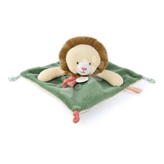 Plüss oroszlán dédelgetésre Couleurs Savane Doudou et Compagnie zöld 25 cm 0 hó-tól DC4068