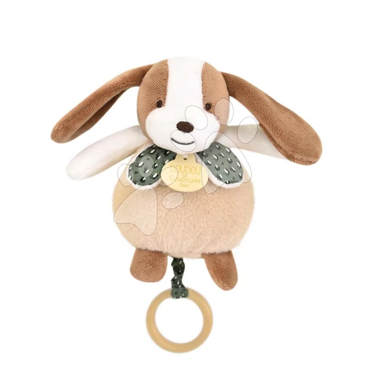 Plüss állatka dallammal Music Box Les Rikikis Doudou et Compagnie ajándékcsomagolásban több fajta 20 cm 0 hó-tól DC4157