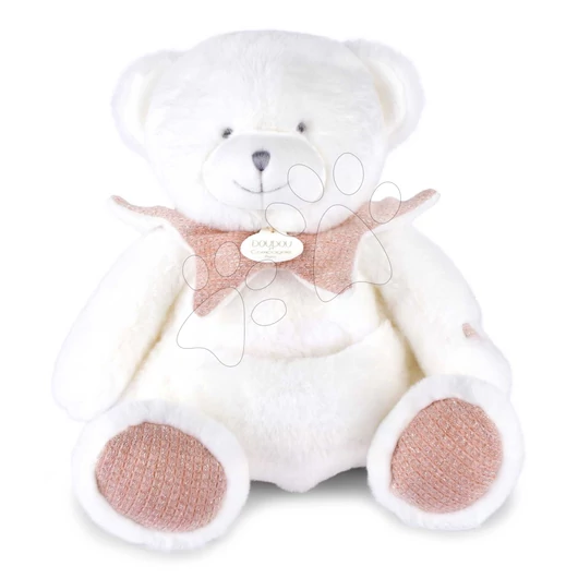 Plüss mackó kendővel dédelgetésre Doudou 25 Ans Puppet with Handkerchief Pink Doudou et Compagnie ajándékcsomagolásban rózsaszín 30 cm 0 hó-tól DC4334