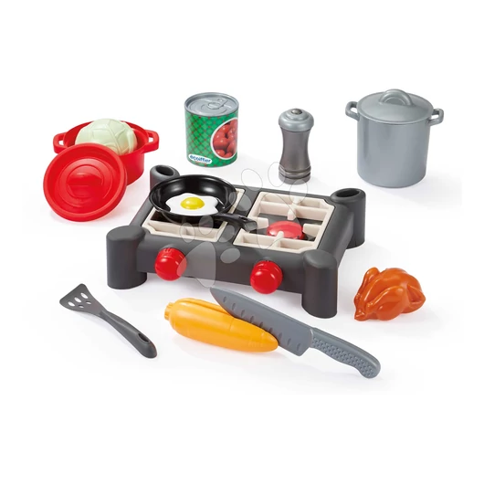 Konyhácska fazekakkal és serpenyővel 100% Chef Écoiffier tojással és csirkével 14 részes 18 hó-tól ECO2549