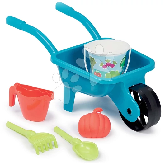 Talicska kerti szerszámokkal Garnished Weelbarrow Set Écoiffer locsolókannával vödörrel 5 kiegészítővel 18 hó-tól