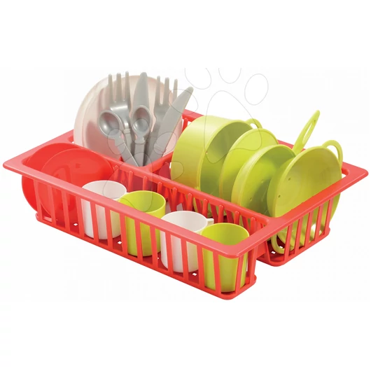 Écoiffier gyermek kis lecsepegtető edényekre Cheef Cook 606-1 piros-zöld-ezüst