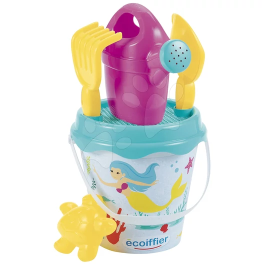 Vödör szett 17 cm Hercegnő Écoiffier IML nyomattal és locsolókannával 18 hó-tól