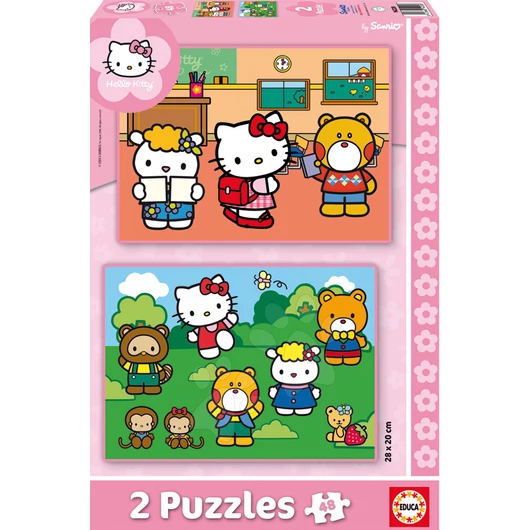 Puzzle gyerekeknek Hello Kitty Educa 2x48 db 14220 színes