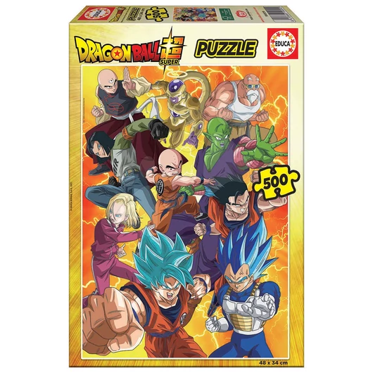 Puzzle Dragon Ball Super Educa 500 drabos és Fix ragasztó 11 évtől