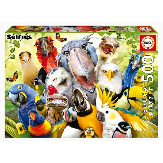 Puzzle Watch the Birdie Educa 500 darabos és Fix ragasztó