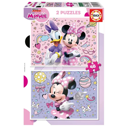 Puzzle Minnie Educa 2x48 darabos 4 évtől