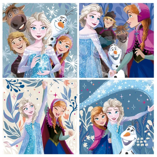 Puzzle Frozen Disney Progressive Educa 12-16-20-25 darabos 3 évtől EDU19735