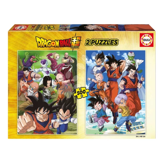 Puzzle Dragon Ball Educa 2x500 darabos és Fix ragasztó 11 évtől EDU19915