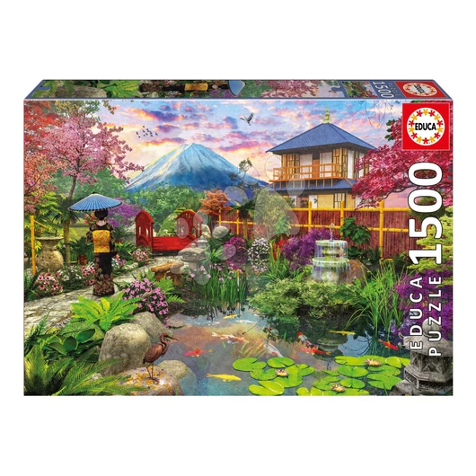 Puzzle Japanese Garden Educa 1500 darabos és Fix ragasztó